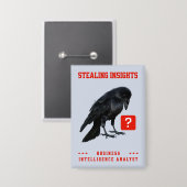Crow Business Intelligence Analist Button (Voorkant / Achterkant)