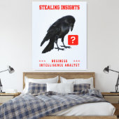 Crow Business Intelligence Analist Canvas Afdruk (Insitu (Slaapkamer))