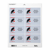 Crow Business Intelligence Analist Etiket (Full Sheet)