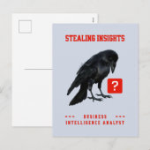 Crow Business Intelligence Analist Feestdagenkaart (Voorkant / Achterkant)