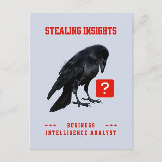 Crow Business Intelligence Analist Feestdagenkaart (Voorkant)