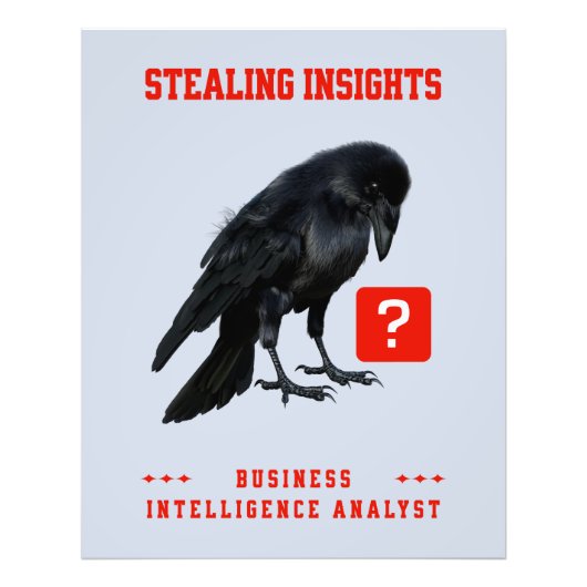 Crow Business Intelligence Analist Foto Afdruk (Voorkant)