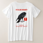 Crow Business Intelligence Analist Grote Maat T-shirt (Design achterkant)