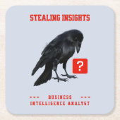 Crow Business Intelligence Analist Kartonnen Onderzetters (Voorkant)