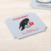 Crow Business Intelligence Analist Kartonnen Onderzetters (Gekanteld)