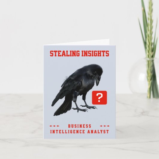 Crow Business Intelligence Analist Notitiekaartje (Voorkant)