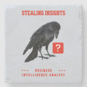 Crow Business Intelligence Analist Stenen Onderzetter (Voorkant)