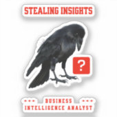 Crow Business Intelligence Analist Sticker (Voorkant)