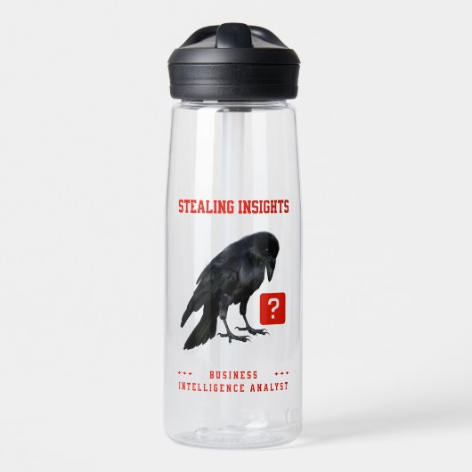 Crow Business Intelligence Analist Waterfles (Voorkant)