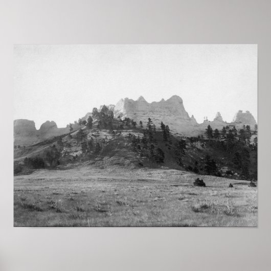 Crow Butte bij Ft. Robinson-foto Poster (Voorkant)