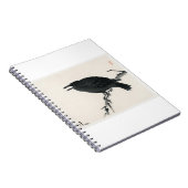 Crow by Kono Bairei - japanse kunst Notitieboek (Rechterzijde)