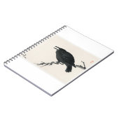 Crow by Kono Bairei - japanse kunst Notitieboek (Linkerzijde)