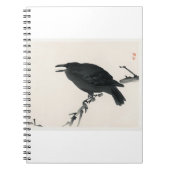 Crow by Kono Bairei - japanse kunst Notitieboek (Voorkant)