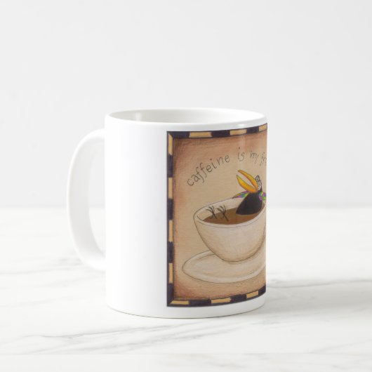 Crow Caffeine Fix Koffiemok (Voorkant links)