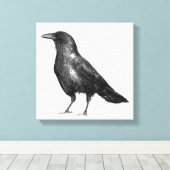 Crow Canvas Afdruk (Insitu (Houten vloer))