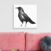 Crow Canvas Afdruk (Insitu (Woonkamer))