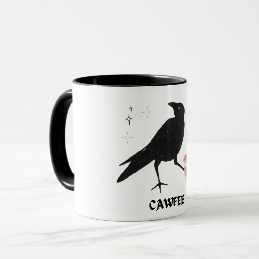 Crow Cawfee Mok (Voorkant links)