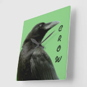 Crow Clock Vierkante Klok (Hoek)