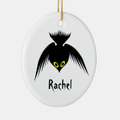 Crow Custom Gothic Medallion Keramisch Ornament (Rechts)