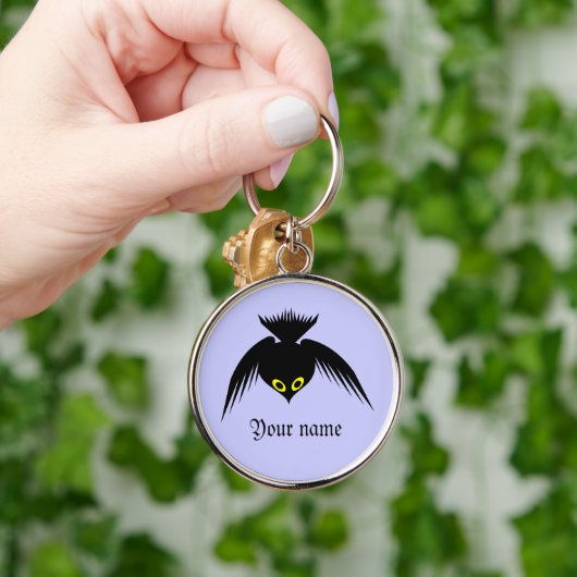 Crow Custom name Sleutelhanger (Hand)