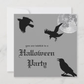 Crow Dance Halloween Party Invitation Kaart (Voorkant)