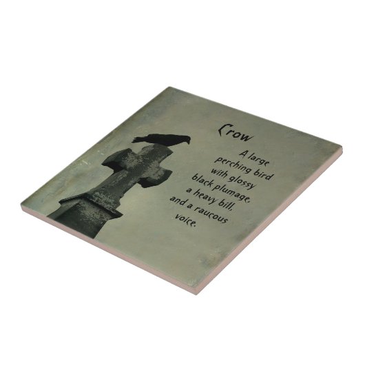 Crow definiëren tegeltje (Zijkant)