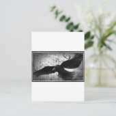 Crow deluxe briefkaart (Staand voorkant)