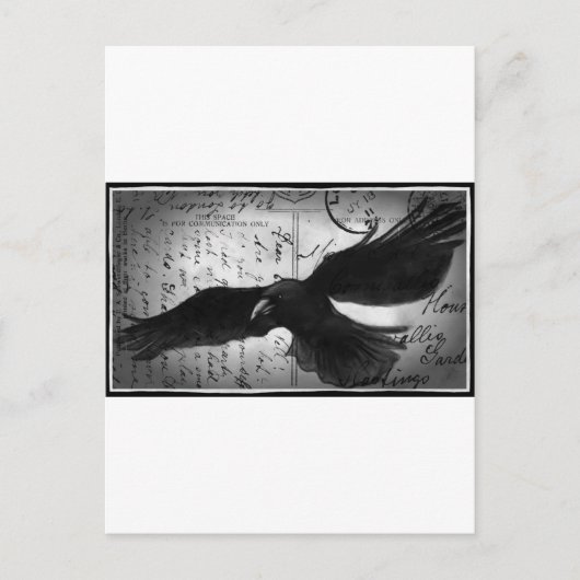 Crow deluxe briefkaart (Voorkant)