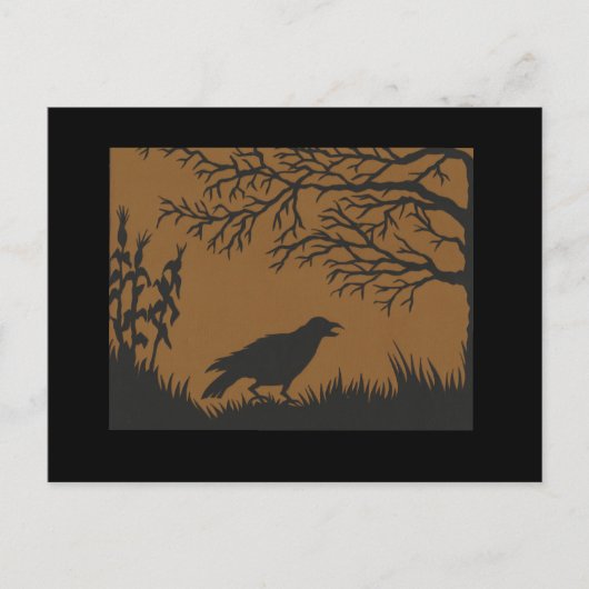 Crow en Corn Briefkaart (Voorkant)