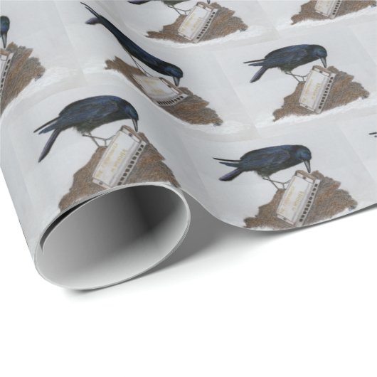 Crow en Harmonica Cadeaupapier (Rol Hoek)