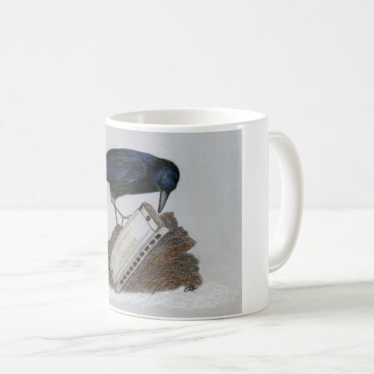 Crow en Harmonica Koffiemok (Voorkant rechts)