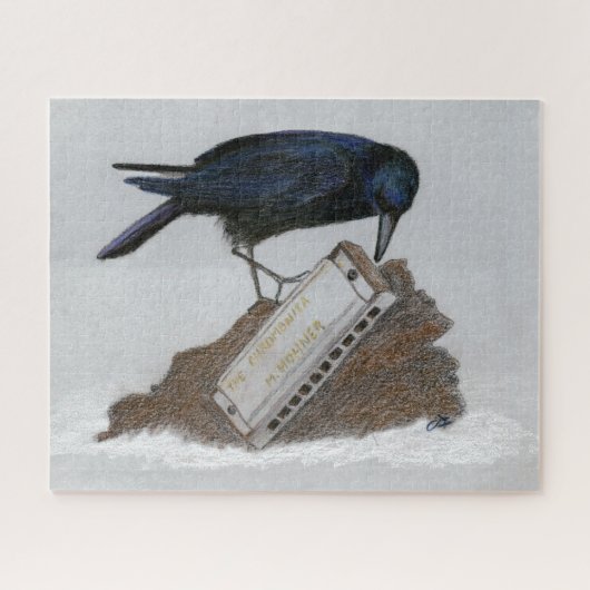 Crow en Harmonica Legpuzzel (Horizontaal)