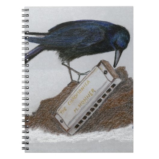 Crow en Harmonica Notitieboek (Voorkant)