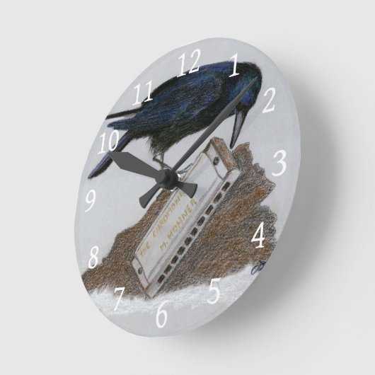 Crow en Harmonica Ronde Klok (Hoek)
