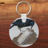 Crow en Harmonica Sleutelhanger (Achterkant)