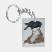 Crow en Harmonica Sleutelhanger (Voorkant Links)