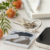 Crow en Harmonica Sleutelhanger (Voorkant Rechts)