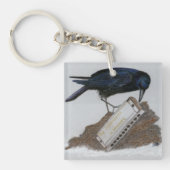 Crow en Harmonica Sleutelhanger (Voorkant)