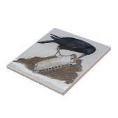 Crow en Harmonica Tegeltje (Zijkant)