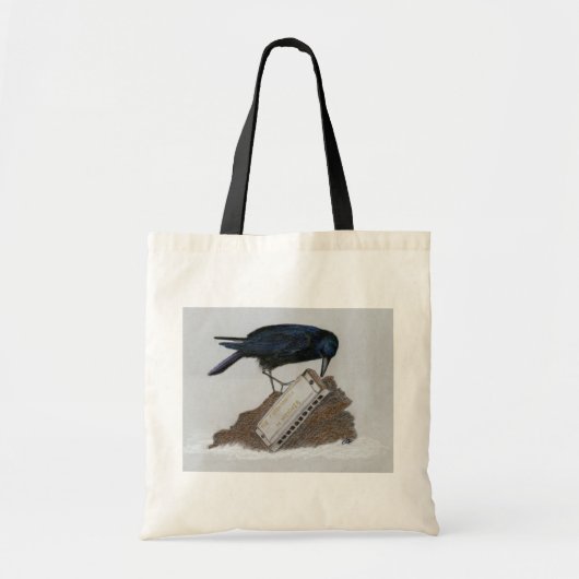 Crow en Harmonica Tote Bag (Voorkant)