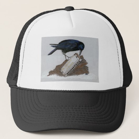 Crow en Harmonica Trucker Pet (Voorkant)