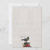 Crow en pompoenen Halloween uitnodiging (Achterkant)