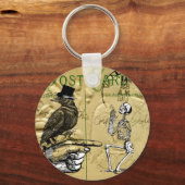 Crow en skelet sleutelhanger (Voorkant)