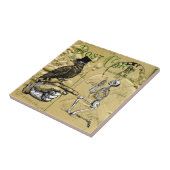 Crow en skelet tegeltje (Zijkant)