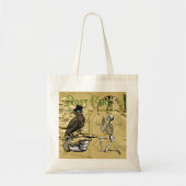 Crow en skelet tote bag (Voorkant)