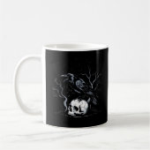 Crow, F-Caw-F Bird Moon Gothic Adult Humor Koffiemok (Links)
