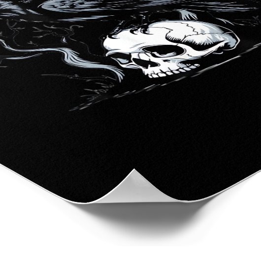 Crow, F-Caw-F Bird Moon Gothic Adult Humor Poster (Hoek)