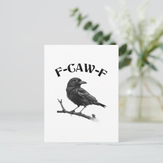 Crow F-CAW-F Briefkaart (Staand voorkant)