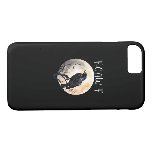 Crow F-Caw-F Funny Bird Aesthetic Casual Case-Mate iPhone Case (Achterkant (Horizontaal))