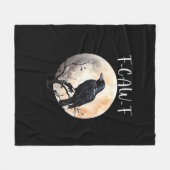 Crow F-Caw-F Funny Bird Aesthetic Casual Fleece Deken (Voorkant (Horizontaal))